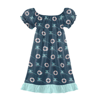 KicKee Pants Gathered Dress, KicKee Pants, CM22, Dress, KicKee, KicKee Pants, KicKee Pants Gathered Dress, KP Sports, Dress - Basically Bows & Bowties