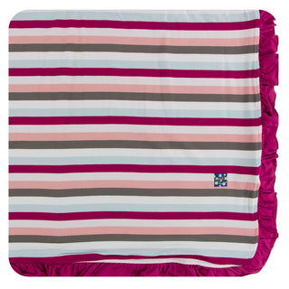 KicKee Pants Geology Stripe Ruffle Toddler Blanket, KicKee Pants, Black Friday, CM22, Cyber Monday, Geology Stripe, KicKee, KicKee Pants, KicKee Pants Geology, KicKee Pants Geology & Meteorol