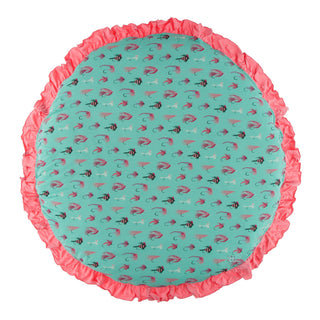 KicKee Pants Glass Rainbow Trout Ruffle Fluffle Padded Playmat, KicKee Pants, KicKee, KicKee Pants, KicKee Pants Fish and Wildlife, KicKee Pants Fluffle Padded Playmat, KicKee Pants Glass Rai