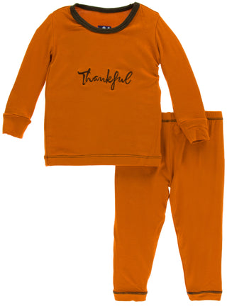 KicKee Pants Harvest Thankful Applique Pajama Set, KicKee Pants, CM22, KicKee, KicKee Pants, KicKee Pants Agriculture, KicKee Pants Applique Pajama Set, KicKee Pants Harvest Thankful, KicKee 