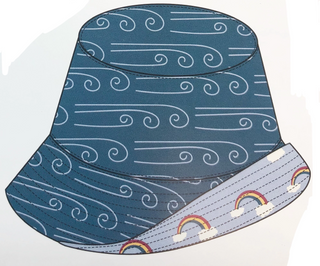 KicKee Pants Heritage Blue Wind/Pond Rainbow Reversible Bucket Hat, KicKee Pants, Black Friday, CM22, Cyber Monday, Els PW 8258, End of Year, End of Year Sale, Heritage Blue Wind, kickee, Kic