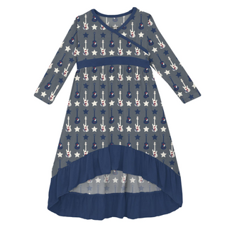 KicKee Pants Hi Lo L/S Maxi Dress, KicKee Pants, CM22, KicKee, KicKee Pants, KicKee Pants County Fair, KicKee Pants Hi Lo L/S Maxi Dress, Dress - Basically Bows & Bowties