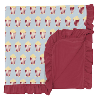 KicKee Pants Illusion Blue Popcorn Ruffle Toddler Blanket, KicKee Pants, CM22, KicKee, KicKee Pants, KicKee Pants County Fair, KicKee Pants Illusion Blue Popcorn, KicKee Pants Illusion Blue P