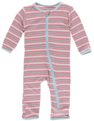 KicKee Pants India Dawn Stripe Coverall with Zipper, Kickee Pants, Black Friday, CM22, Coverall, Coverall with Zipper, Cyber Monday, Els PW 8258, End of Year, End of Year Sale, India Dawn Str