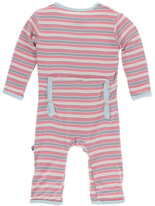 KicKee Pants India Dawn Stripe Coverall with Zipper, Kickee Pants, Black Friday, CM22, Coverall, Coverall with Zipper, Cyber Monday, Els PW 8258, End of Year, End of Year Sale, India Dawn Str