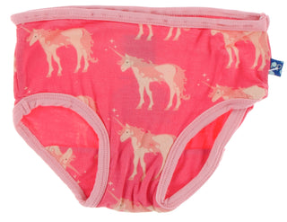 KicKee Pants Iridescent Mermaid Scales & Red Ginger Unicorns Girls Underwear Set, KicKee Pants, CM22, Els PW 5060, Els PW 8598, KicKee, KicKee Pants, KicKee Pants Girls Underwear, KicKee Pant