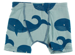 KicKee Pants Ivy Waves & Jade Whales Boxer Briefs Set, KicKee Pants, Boys Boxer Brief Set, Boys Boxer Briefs Set, Boys Boxers, CM22, Els PW 8598, KicKee, KicKee Boys Boxer Brief Set, KicKee O