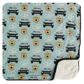 KicKee Pants Jade Law Enforcement Sherpa-Lined Toddler Blanket, KicKee Pants, CM22, KicKee, KicKee Pants Everyday Heroes, KicKee Pants Jade Law Enforcement, KicKee Pants Jade Law Enforcement 
