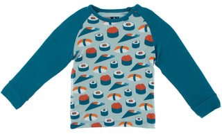 KicKee Pants Jade Sushi Fitted Raglan Tee, KicKee Pants, Black Friday, CM22, Cyber Monday, Els PW 5060, Els PW 8258, End of Year, End of Year Sale, Fitted Raglan Tee, Jade Sushi, KicKee, KicK