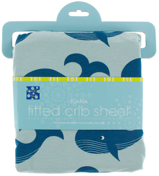 KicKee Pants Jade Whales Fitted Crib Sheet, KicKee Pants, CM22, KicKee, KicKee Oceanography, KicKee Pants, KicKee Pants Fitted crib Sheet, KicKee Pants Fitted Crib Sheet Set, KicKee Pants Jad