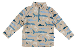KicKee Pants L/S Performance Jersey Sport Tee, KicKee Pants, Bamboo, CM22, KicKee, KicKee Oceanography, KicKee Pants Burlap Sharks L/S Performance Jersey Sport Tee, KicKee Pants L/S Performan