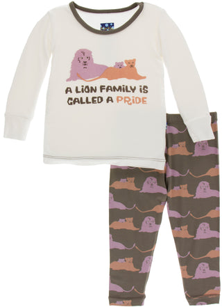 KicKee Pants Lions Long Sleeve Pajama Set, KicKee Pants, Black Friday, CM22, Cyber Monday, Els PW 5060, Els PW 8258, End of Year, End of Year Sale, Kenya, KicKee, KicKee Pants, KicKee Pants K