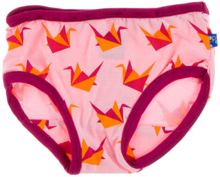 KicKee Pants Lotus Origami Crane & Natural Japanese Cherry Tree Girls Underwear Set, KicKee Pants, Black Friday, CM22, Cyber Monday, Els PW 8598, KicKee, KicKee Girls Underwear, KicKee Pants,
