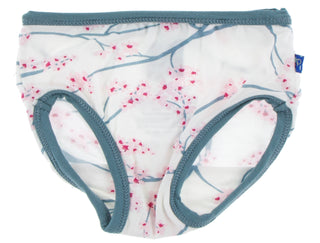 KicKee Pants Lotus Origami Crane & Natural Japanese Cherry Tree Girls Underwear Set, KicKee Pants, Black Friday, CM22, Cyber Monday, Els PW 8598, KicKee, KicKee Girls Underwear, KicKee Pants,