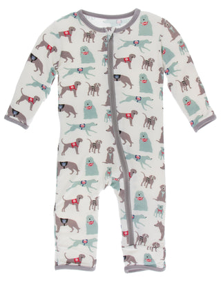 KicKee Pants Natural Canine First Responders Coverall with Zipper, KicKee Pants, CM22, Coverall, Coverall with Zipper, Coveralls, Fitted Coverall, KciKee Coverall, KicKee, KicKee Coverall, Ki