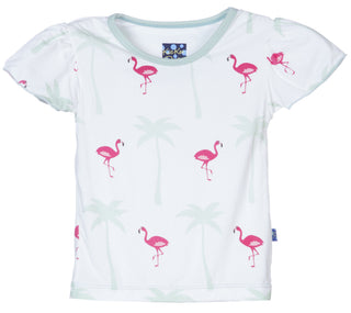 KicKee Pants Natural Flamingo Flutter Tee, KicKee Pants, CM22, Cyber Monday, Els PW 5060, Els PW 8258, End of Year, End of Year Sale, Flamingo, Girls Tops, KicKee Pants, KicKee Pants Natural 