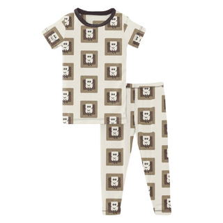 KicKee Pants Natural S'mores S/S Pajama Set, KicKee Pants, CM22, KicKee, KicKee Pants, KicKEe Pants Pajama Set, KicKee Pants Pajama set with Pants, KicKee Pants S/S Pajama Set w/Pants, KicKee