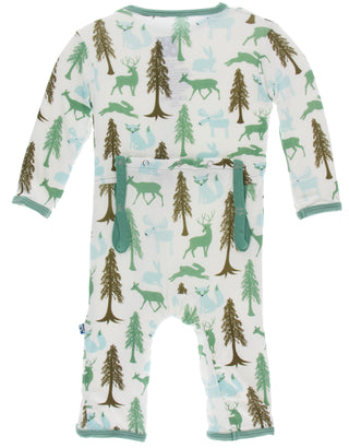 KicKee Pants Natural Woodland Holiday Coverall with Zipper, KicKee Pants, All Things Holiday, Christmas, CM22, Coverall with Zipper, Els PW 8258, End of Year, End of Year Sale, KicKee, KicKee