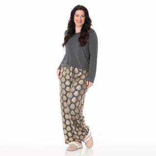 KicKee Pants Pewter Pinecones Women's L/S Loosey Goosey Tee & Pant Set, KicKee Pants, 2pc Pajama Set, All Things Holiday, Bamboo Pajama, Bamboo Pajama Set, Bamboo Pajamas, Christmas, Christma