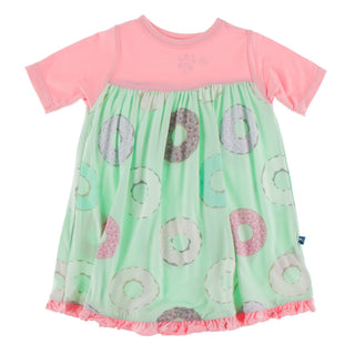KicKee Pants Pistachio Donuts Classic S/S Swing Dress, KicKee Pants, cf-size-2t, cf-type-dress, cf-vendor-kickee-pants, CM22, Dress, KicKee, KicKee Dress, KicKee Pants, KicKee Pants Classic S