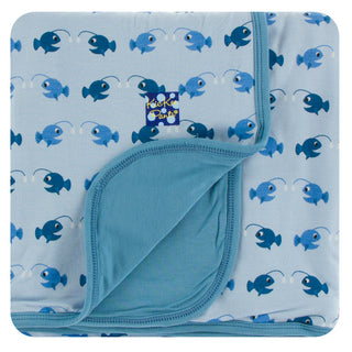 KicKee Pants Pond Angler Fish Stroller Blanket, KicKee Pants, CM22, Els PW 5060, KicKee, KicKee Oceanography, KicKee Pants, KicKee Pants Oceanography, KicKee Pants Pond Angler Fish, KicKee Pa