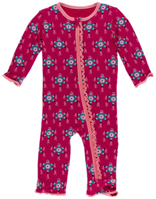 KicKee Pants Rhododendron Pinata Muffin Ruffle Coverall with Zipper, KicKee Pants, Black Friday, CM22, Coverall with Zipper, Cyber Monday, Els PW 5060, Els PW 8258, End of Year, End of Year S