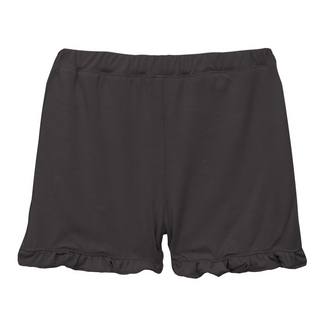 KicKee Pants Solid Midnight Ruffle Shorts, KicKee Pants, CM22, KicKee, KicKee Pants, KicKee Pants Ruffle Shorts, KP Road Trip, Midnight, Shorts - Basically Bows & Bowties