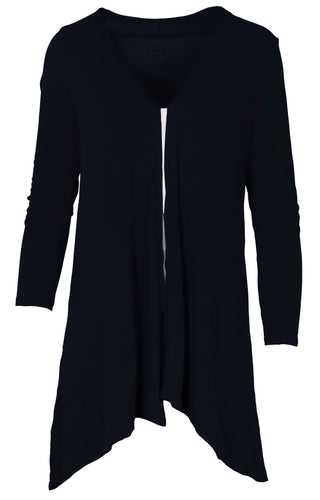 KicKee Pants Solid Midnight Women's Open Front Cardigan, KicKee Pants, CM22, KicKee, KicKee Pants, KicKee Pants Astronomy, KicKee Pants Cardigan, KicKee Pants Solid Midnight, KicKee Pants Sol