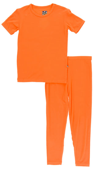KicKee Pants Solid Nectarine S/S Pajama Set with Pants, KicKee Pants, Botany, CM22, KicKee, KicKee Botany, KicKee Pants Botany, KicKEe Pants Pajama Set, KicKee Pants Pajama set with Pants, Ki