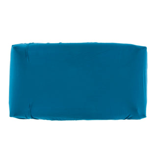 KicKee Pants Solid Seaport Changing Pad Cover, KicKee Pants, cf-type-diaper-changing-pad-cover, cf-vendor-kickee-pants, Changing Pad Cover, CM22, Diaper Changing Pad Cover, KicKee, KicKee Pan