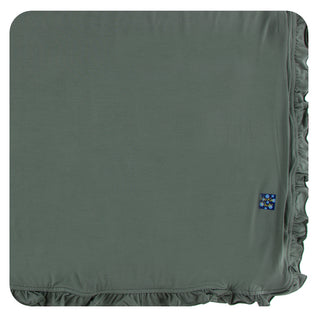 KicKee Pants Solid Succulent Ruffle Toddler Blanket, KicKee Pants, CM22, Kenya, KicKee, KicKee Pants, KicKee Pants Kenya, KicKee Pants Kenya Collection, KicKee Pants Ruffle Toddler Blanket, K
