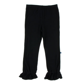KicKee Pants Solid Truffle Ruffle Pants, KicKee Pants, CM22, KicKee, KicKee Pants, KicKee Pants Culinary Arts, KicKee Pants Solid Truffle Ruffle Pants, Pants - Basically Bows & Bowties