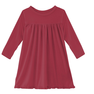 KicKee Pants Solid Wild Strawberry Classic L/S Swing Dress, KicKee Pants, CM22, KicKee, KicKee Pants, KicKee Pants Classic L/S Swing Dress, KicKee Pants County Fair, KicKee Pants Solid Wild S