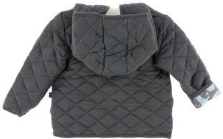 KicKee Pants Stone with London Dogs Quilted Jacket with Sherpa-Lined Hood, KicKee Pants, CM22, KicKee, KicKee London, KicKee Pants, KicKee Pants London, KicKee Pants London Dogs, KicKee Pants