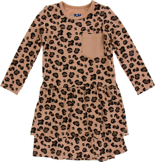 KicKee Pants Suede Cheetah Drop Waist Performance Jersey Dress, KicKee Pants, CM22, Dress, Drop Waist Dress, Kenya, KicKee, KicKee Pants, KicKee Pants Dress, KicKee Pants Drop Waist Dress, Ki