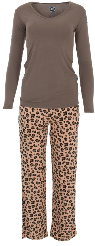 KicKee Pants Suede Cheetah Long Sleeve One Tee & Pant Set, KicKee Pants, CM22, Kenya, KicKee, KicKee Pants, KicKee Pants Kenya, KicKee Pants Kenya Collection, KicKee Pants Long Sleeve One Tee