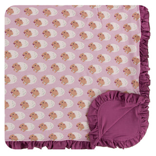 KicKee Pants Sweet Pea Diictodon Ruffle Toddler Blanket, KicKee Pants, Black Friday, cf-type-ruffle-toddler-blanket, cf-vendor-kickee-pants, CM22, Cyber Monday, Diictodon, Els PW 5060, Els PW