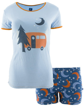 KicKee Pants Twilight Moon and Stars Pajama Set with Shorts, KicKee Pants, CM22, KicKee, KicKee Pants, KicKee Pants Anniversary Spring, KicKee Pants Pajama Set, KicKee Pants Spring Anniversar