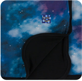 KicKee Pants Wine Grapes Galaxy stroller blanket with colorful grape and galaxy design, soft fabric for baby comfort.
