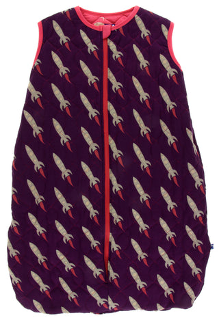 KicKee Pants Wine Grapes Rockets/Red Ginger Full Moon Quilted Sleeping Bag, KicKee Pants, CM22, KicKee, KicKee Pants, KicKee Pants Astronomy, KicKee PAnts Quilted Sleeping Bag, KicKee Pants R