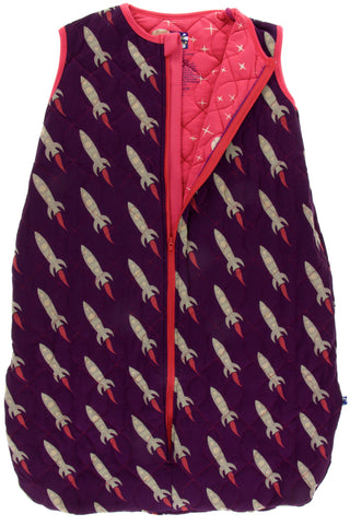 KicKee Pants Wine Grapes Rockets/Red Ginger Full Moon Quilted Sleeping Bag, KicKee Pants, CM22, KicKee, KicKee Pants, KicKee Pants Astronomy, KicKee PAnts Quilted Sleeping Bag, KicKee Pants R