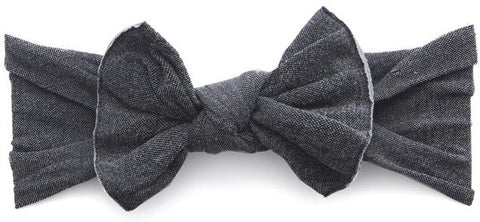 Baby Bling Stonewash Charcoal Patterned Knot Headband, Baby Bling, Baby Baby Bling Headbands, Baby Bling, Baby Bling Bows, Baby Bling Knot, Baby Bling Knot Headband, Knot Headband, Stonewash,