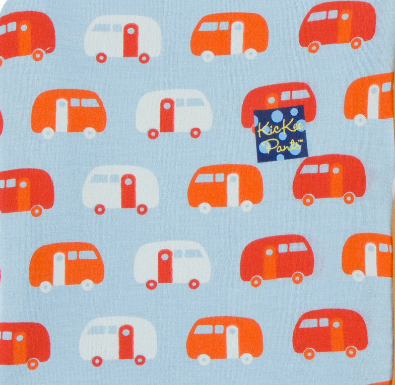 KicKee Pants Pond Camper with Poppy Backing & Trim Custom Toddler Blanket Basically Bows & Bowties