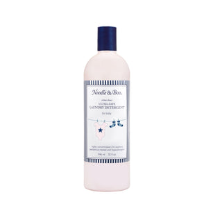 Noodle & Boo Ultra Safe Laundry Detergent 32oz bottle, gentle formula for delicate fabrics and sensitive skin.