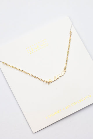 Le La Lo Child Script Necklace - Mini, LE LA LO, cf-type-necklace, cf-vendor-le-la-lo, Child Script Necklace, Jewelry, LE LA LO, LE LA LO Bracelet, Mini Necklace, Mommy & Me Jewelry, Mommy & 