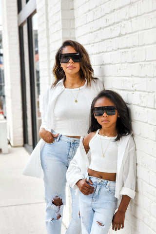 Le La Lo Oversized LA Sunglasses Black - Adult, LE LA LO, cf-type-sunglasses, cf-vendor-le-la-lo, LE LA LO, Le La Lo Oversized LA Sunglasses Blush, Matching Mommy and Me, Mommy & Me LE LA LO,