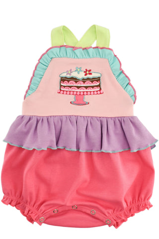 Lemon Loves Layette Tea Party Bubble, Lemon Loves Lime, Els PW 5060, Infant Girls, JAN23, Lemon Loves Layette, Lemon Loves Layette Bubble Romper, Lemon Loves Lime, Lemon Loves Lime Rainbow, L