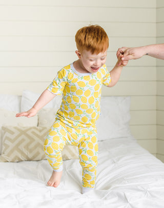 Little Sleepies Lemons Bamboo 2pc S/S Pajama Set, Little Sleepies, Bamboo Pajama, Bamboo Pajama Set, Bamboo Pajamas, Bestaroo Pajamas, CM22, Little Sleepies, Little Sleepies 2pc S/S Pajama Se