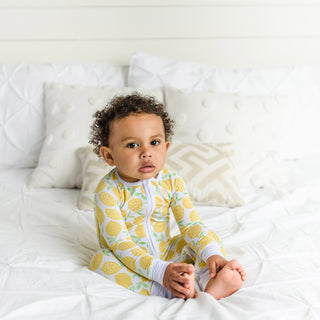 Little Sleepies Lemons Convertible Romper/Sleeper, Little Sleepies, Bamboo Pajamas, CM22, Coverall, Footie, Little Sleepies, Little Sleepies Bamboo, Little Sleepies Lemons, Little Sleepies Le