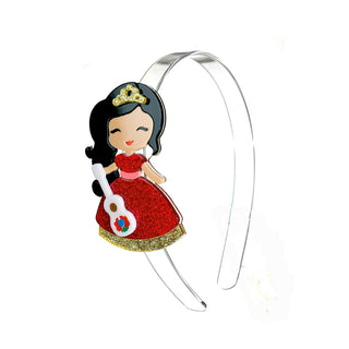 Lilies & Roses Cute Doll Headband - Princess with Guitar, Lilies & Roses, Acrylic Headband, Acryliic, cf-type-headband, cf-vendor-lilies-&-roses, Lilie & Roses, Lilies & Roses Cute Doll Headb